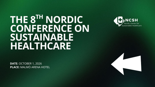 New Sponsors, Affiliates, Speakers & Exhibitors - Plus Early Bird Now Live for the 8th Nordic Conference on Sustainable Healthcare in Malmö, 1 October